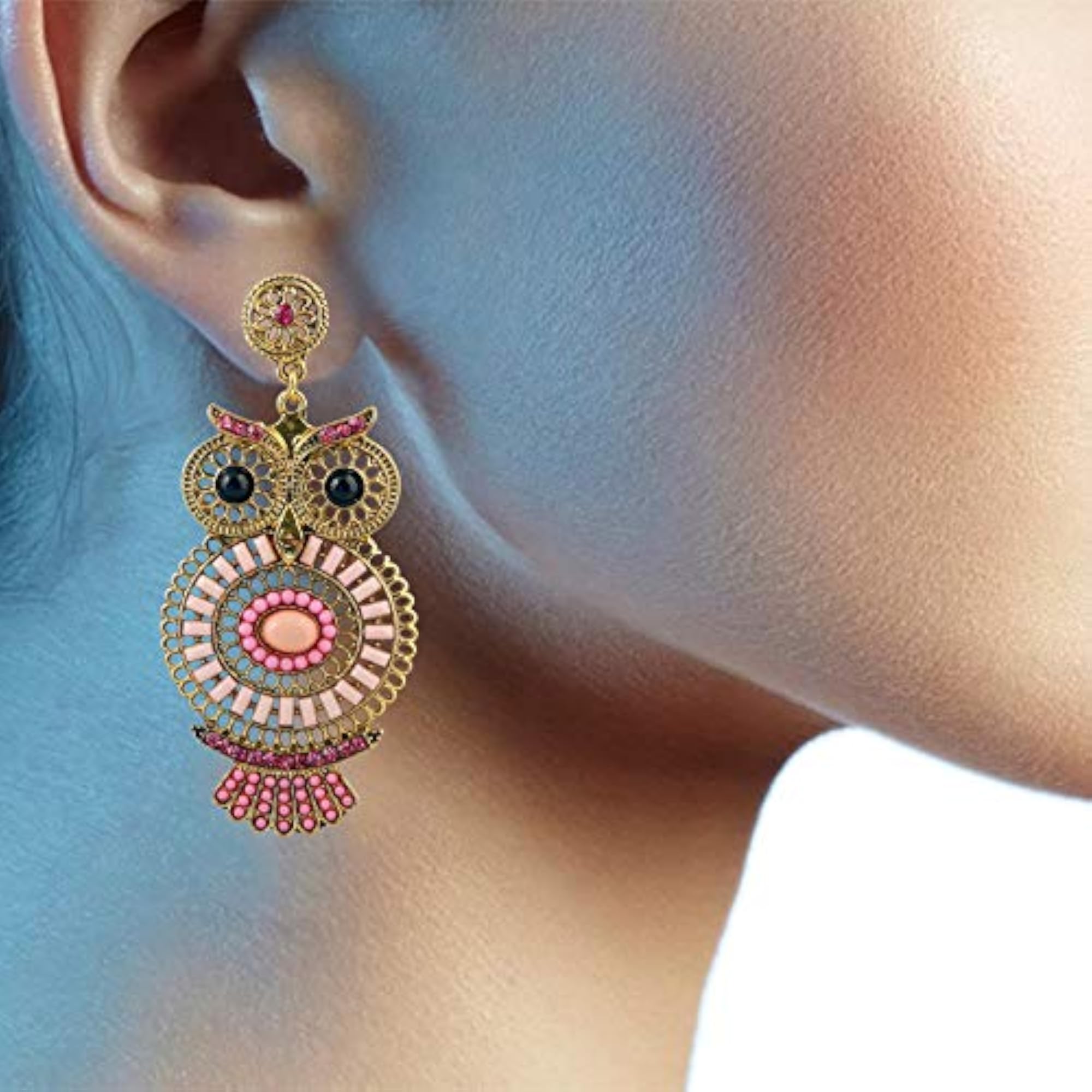 Women's Pearl Golden Long Dangle Earrings for Brides